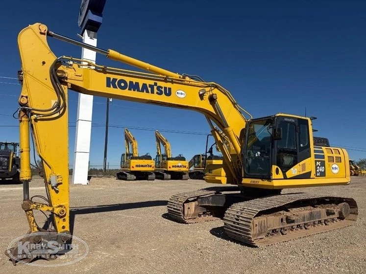 Used Komatsu in yard